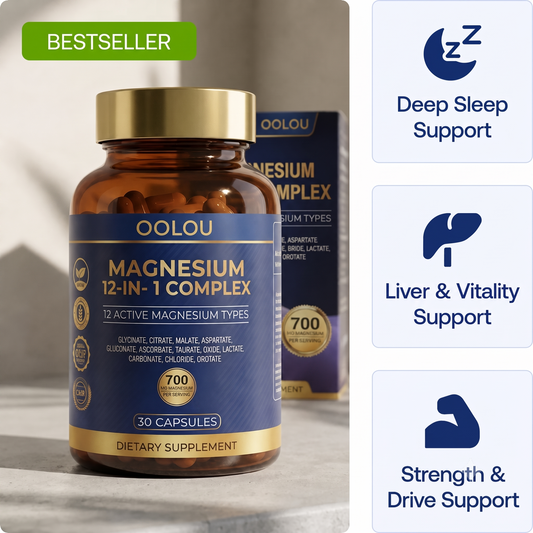 Oolou™ Magnesium 12-in-1 Complex Capsules