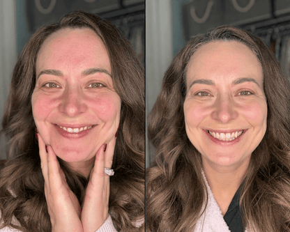 Before and after - seamless shade match