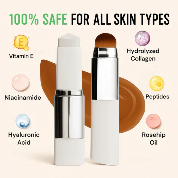 Skincare-infused foundation stick benefits