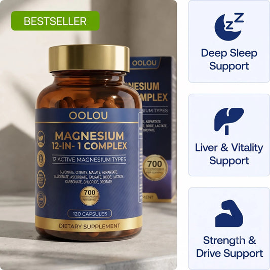 Oolou™ Magnesium 12-in-1 Complex Capsules