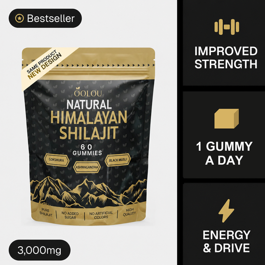 Oolou Natural Himalayan Shilajit Gummies, 60 count