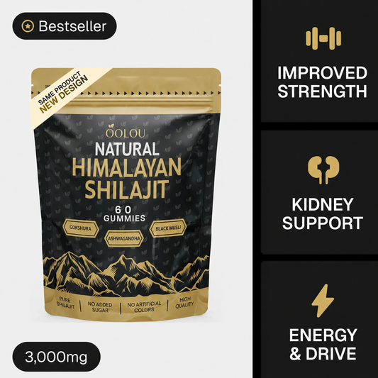 Oolou Natural Shilajit Gummies — 60ct